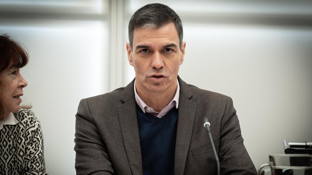 El presidente del Gobierno, Pedro Sánchez, este lunes durante la Comisión Ejecutiva Federal del PSOE.