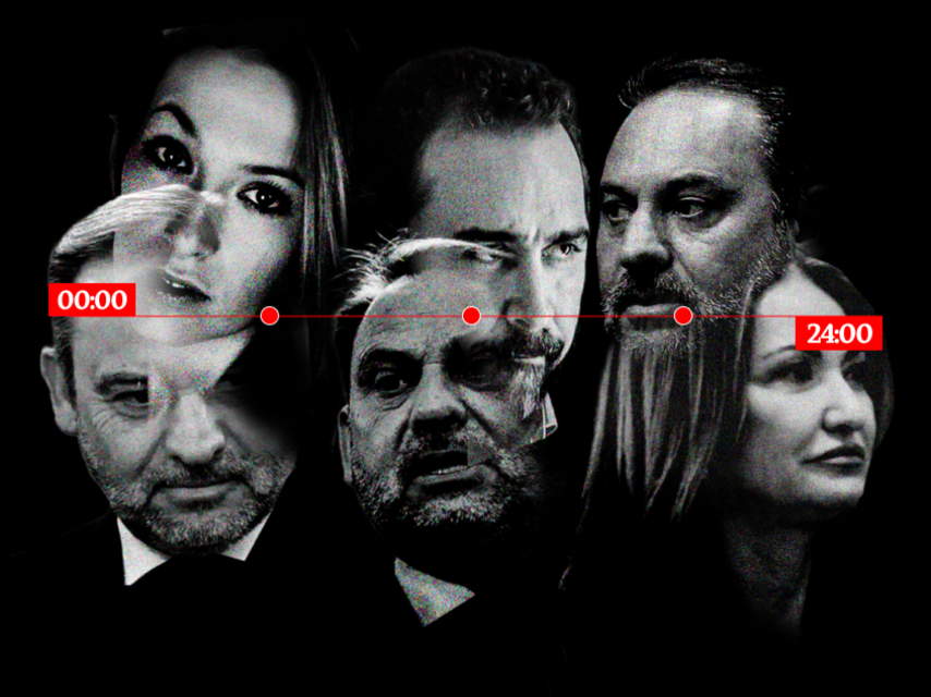 José Luis Ábalos, Jésica Rodríguez, Víctor de Aldama y Carolina Perles, en un fotomontaje.