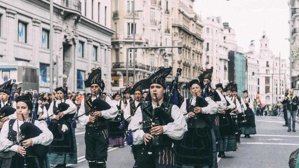 El desfile de San Patricio en Madrid.