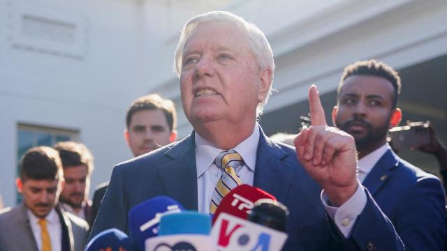 El senador Lindsey Graham, tras el encuentro entre Trump, Vance y Zelenski.