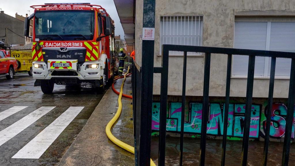 Paso de la borrasca 'Jana' junto a una vivienda.