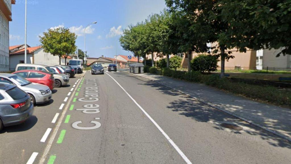 Rúa García Lorca, en Santiago.