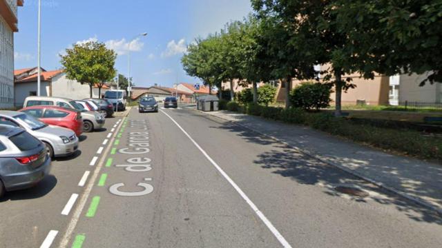 Rúa García Lorca, en Santiago.