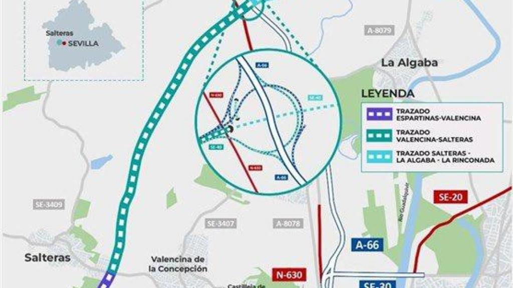 Proyecto de la SE-40 en Sevilla.