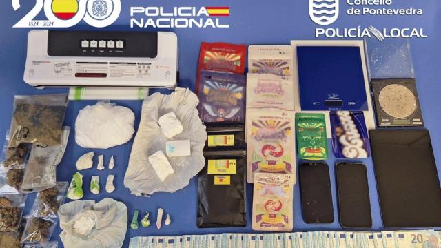 Desactivan un importante punto de distribución y venta de estupefacientes en Pontevedra