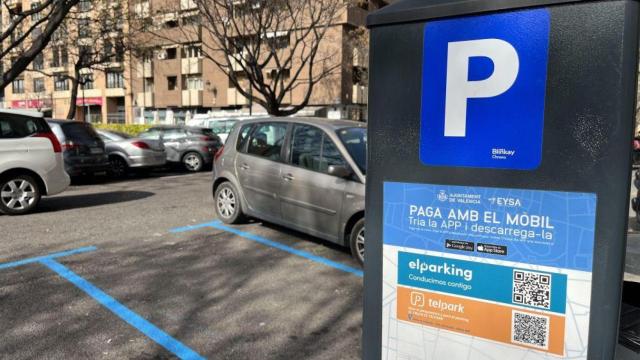 Zona azul en Valencia.