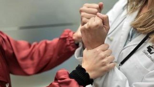 Escenificación de agresión a un médico. ADSCV