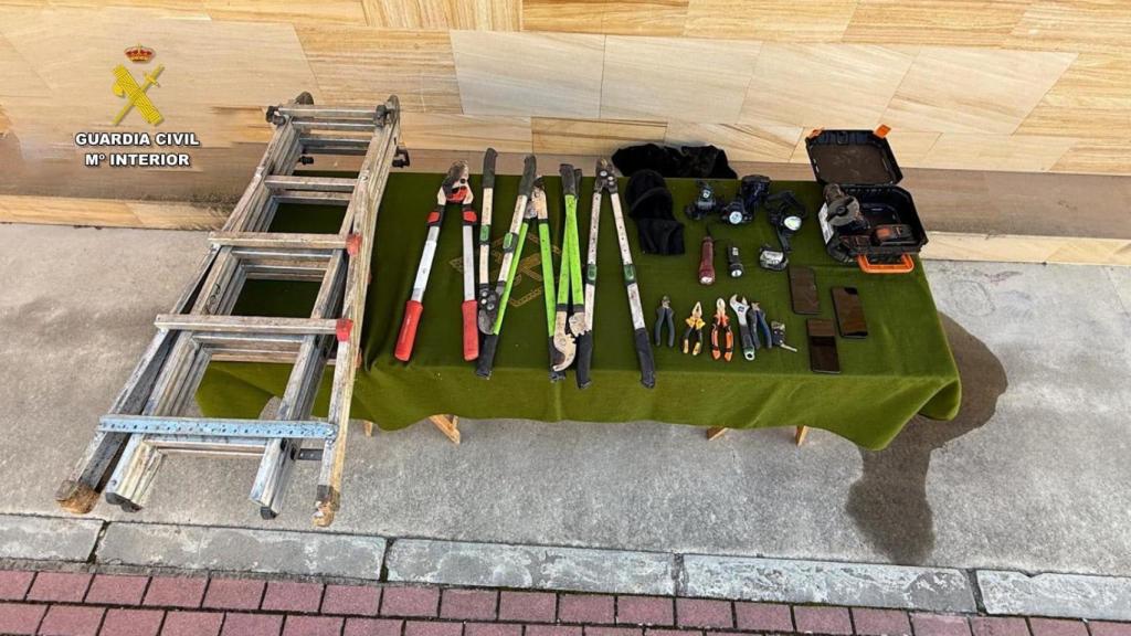 Material utilizado para el robo