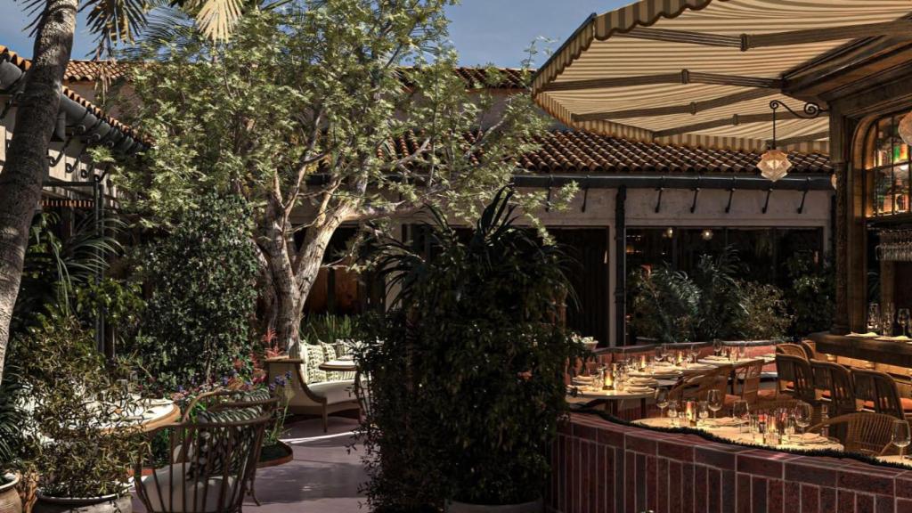 Una de las zonas de terraza del nuevo Manero en el hotel Don Carlos.