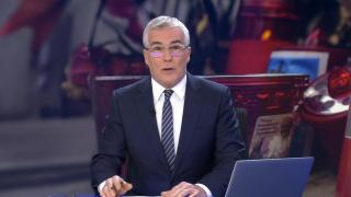 David Cantero, en uno de sus últimos 'Informativos Telecinco Fin de Semana'.