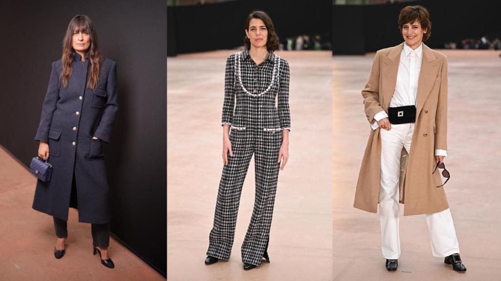 Caroline de Maigret, Carlota Casiraghi e Inès de la Fressange.