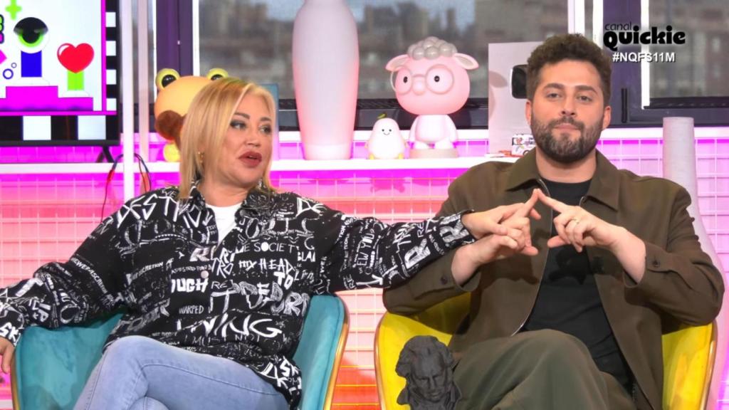 Belén Esteban y Javier de Hoyos en 'Ni que fuéramos'.