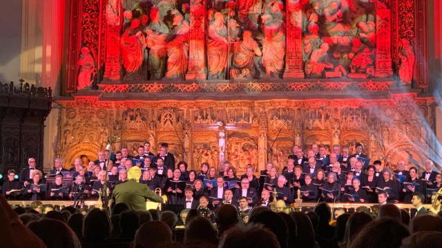 Plácido Domingo en la Basílica del Pilar