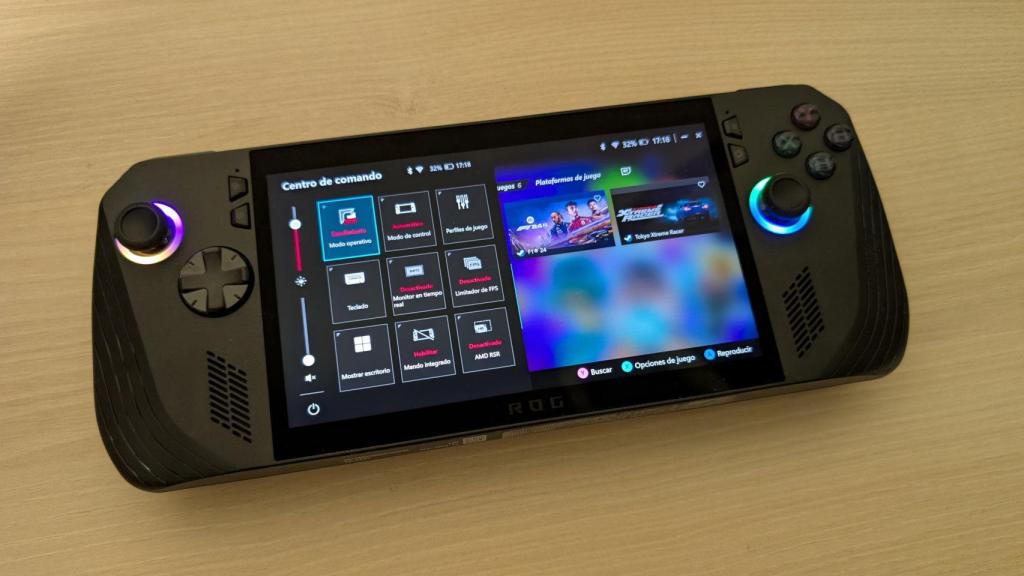 El Centro de comando de ASUS permite cambiar la potencia de la ROG Ally X