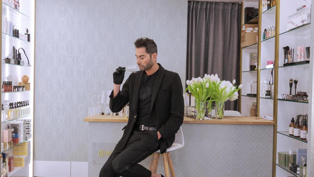 David Gigirey, en su espacio, en A Coruña.