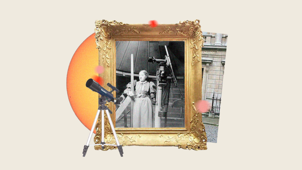 Ilustración de la astrónoma Elizabeth Brown