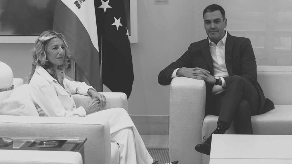 Pedro Sánchez y Yolanda Díaz, este martes en Moncloa.