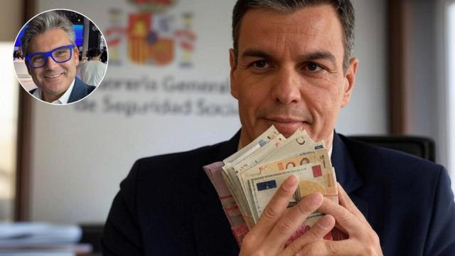 Imagen generada por IA de Pedro Sánchez y Marc Vidal.