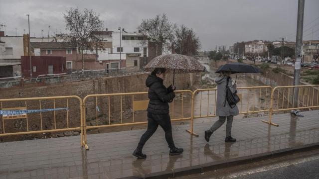 Foto de archivo de lluvias en Valencia. Jorge Gil / Europa Press