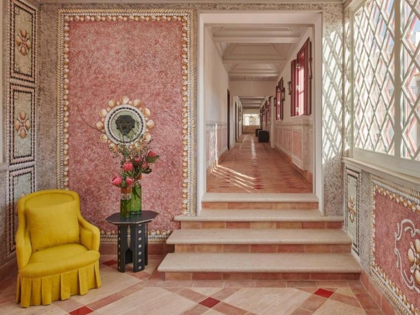 Los pasillos del hotel.