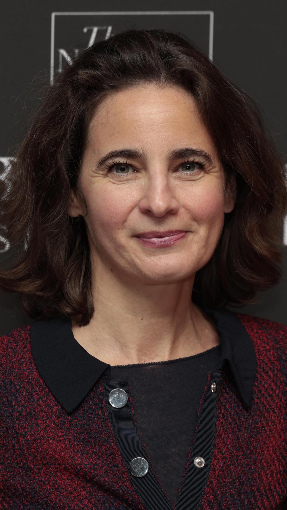 La escritora francesa posando ante la prensa.