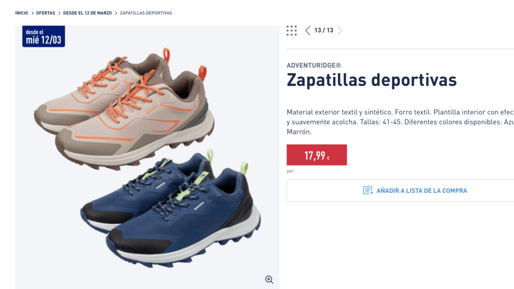 Zapatillas deportivas.