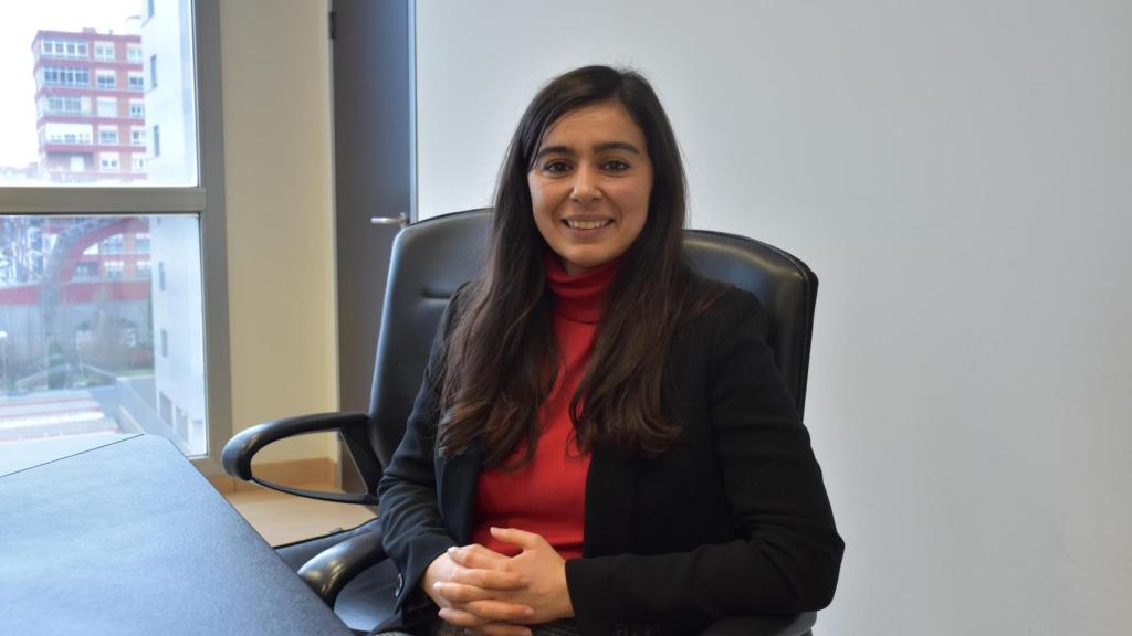 La presidenta de ATA Castilla y León, Leticia Mingueza, posa durante una entrevista con El Español - Noticias de CyL