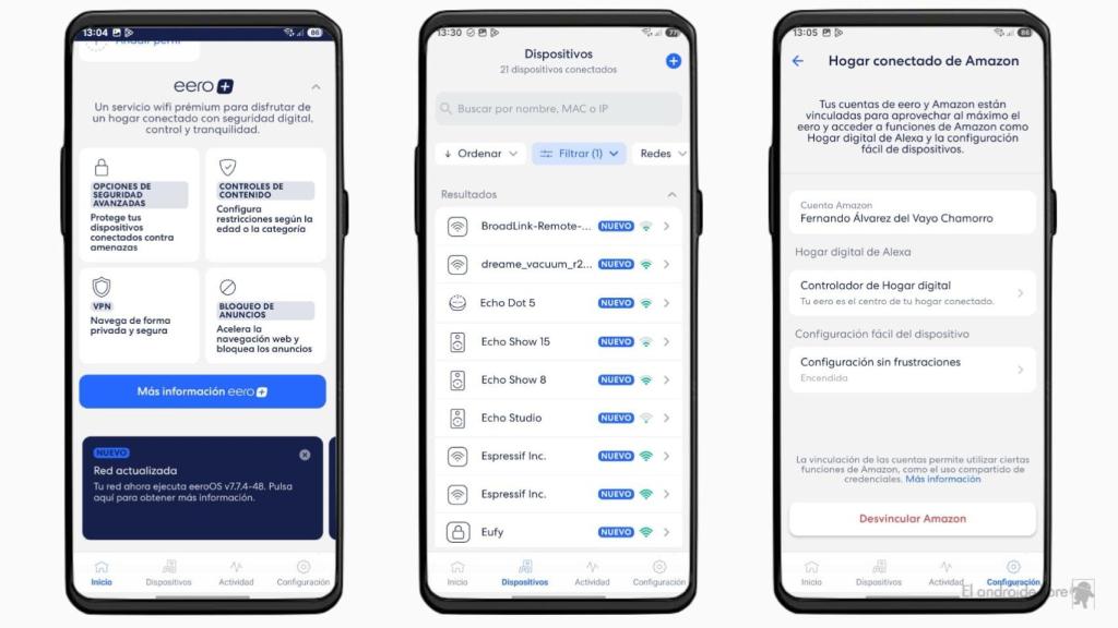 Aplicación de Eero