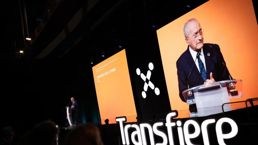 Francisco de la Torre, alcalde de Málaga, en el acto de inauguración de Transfiere.