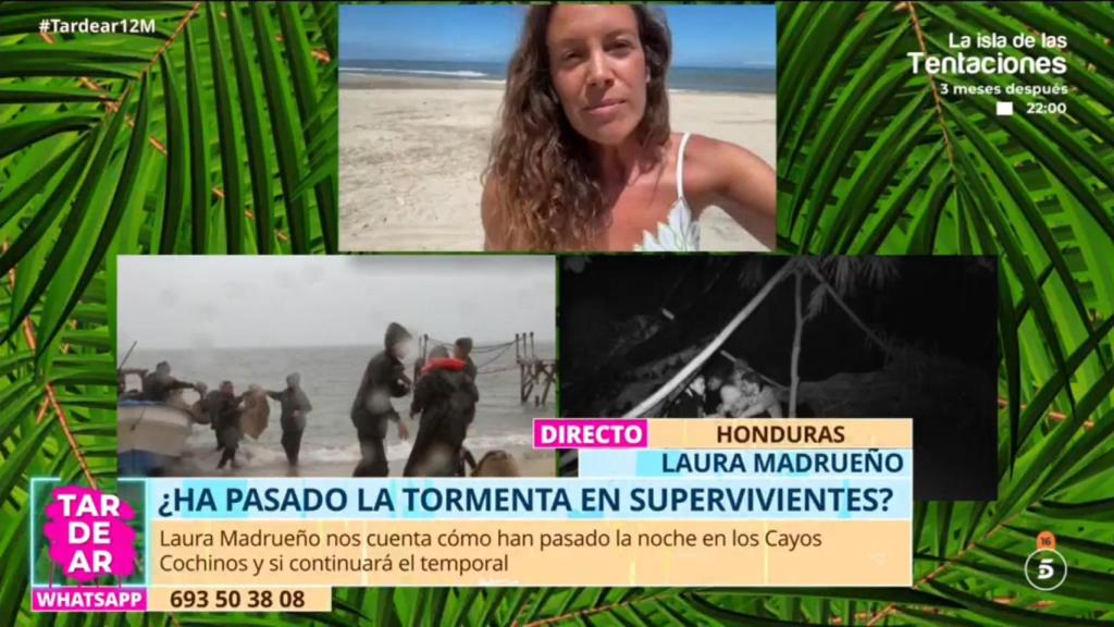 Laura Madrueño en una conexión en directo con 'Tardear'