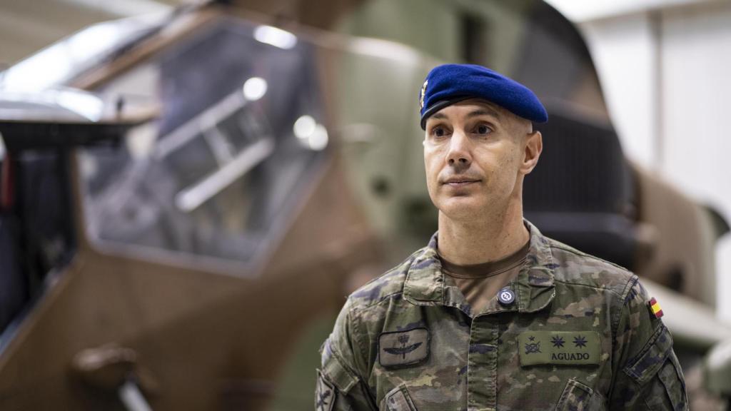 El teniente coronel Jorge Aguado durante la entrevista con EL ESPAÑOL.