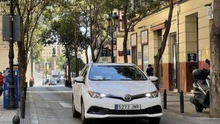 Un taxi en Zaragoza, en una imagen de archivo.