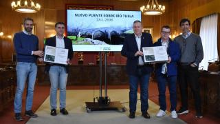 Presentación del proyecto de construcción de un nuevo puente sobre el río Tuela