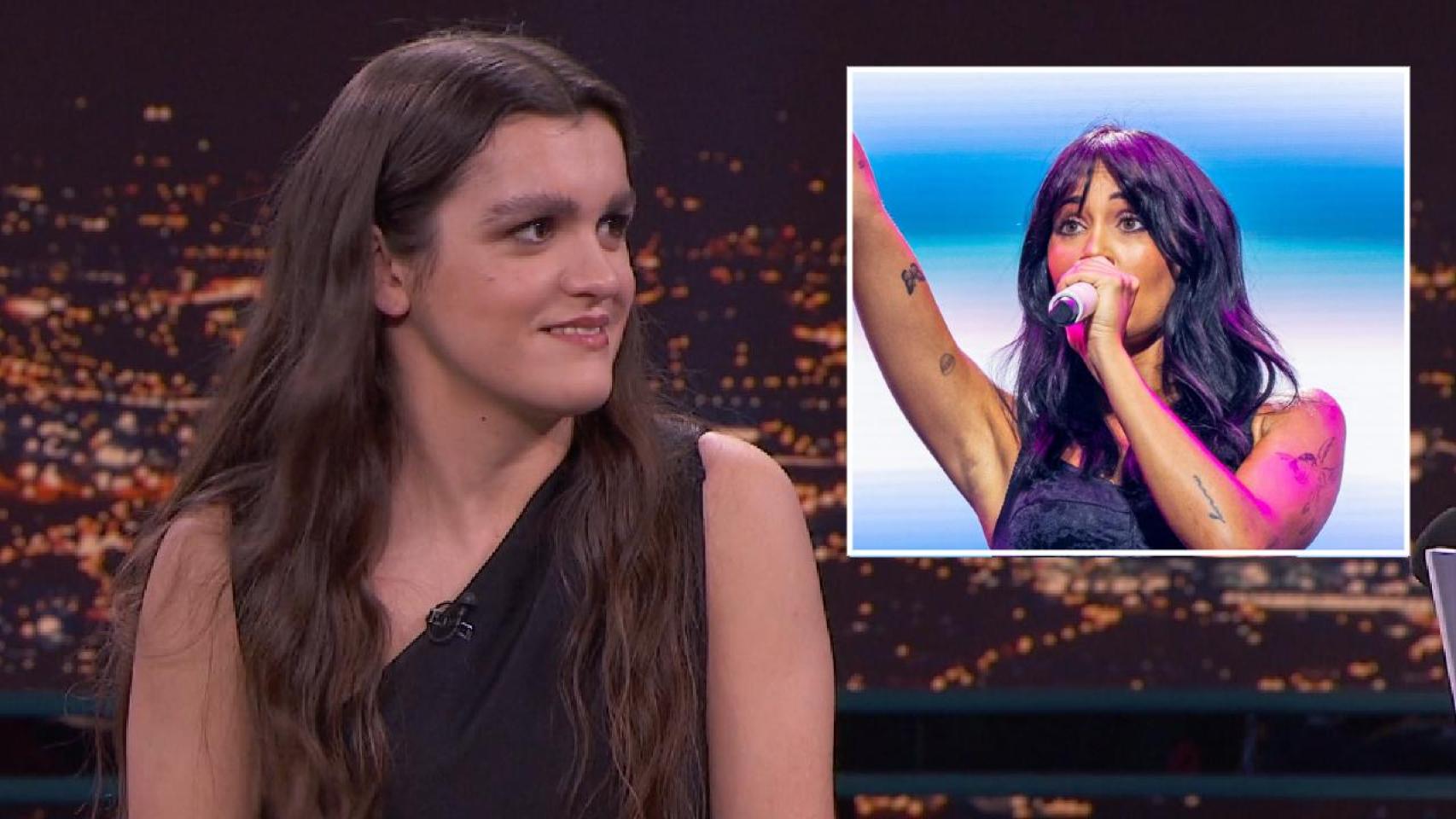 Amaia Romero y Aitana Ocaña, en un fotomontaje realizado por BLUPER.