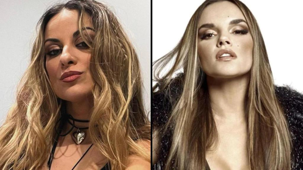 Vicky Gómez y Melody, en un fotomontaje de BLUPER.