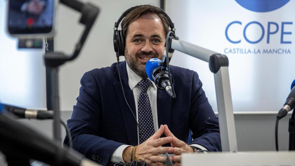 Paco Núñez, presidente del PP de Castilla-La Mancha, entrevistado este miércoles en la Cope.