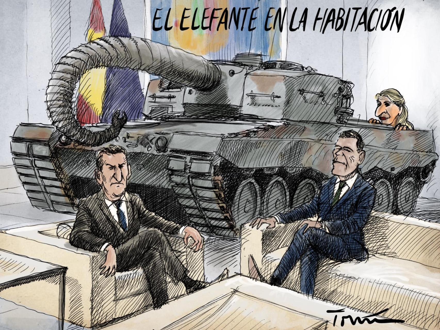 Yolanda Díaz ha hecho constar una docena de veces  en las actas del Consejo de Ministros su oposición a más gasto militar