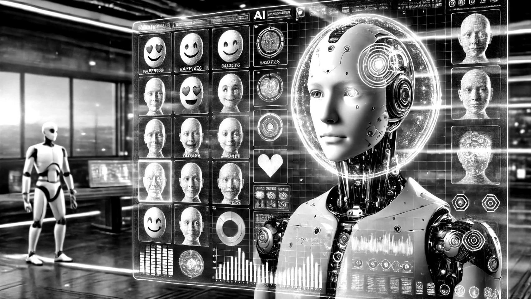 IA con emoticonos que reflejan emociones