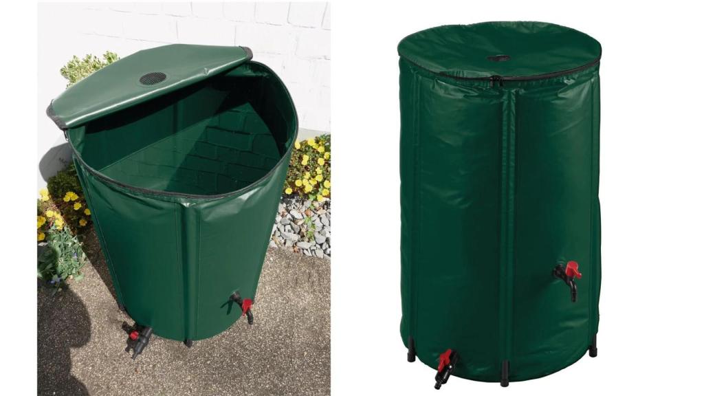 Barril para recoger agua de lluvia