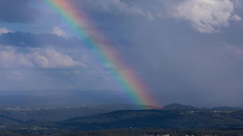 Un arcoíris en el cilo de Galicia