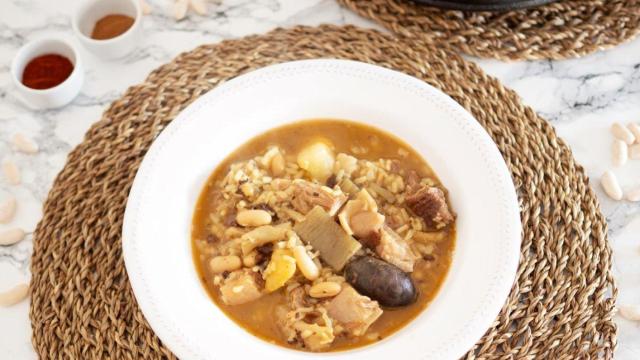 Arroz amb fessols i naps. EE