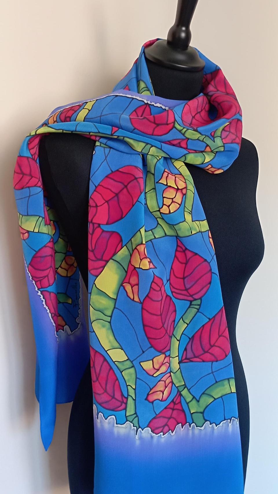 Uno de los fulares elaborados por Eva