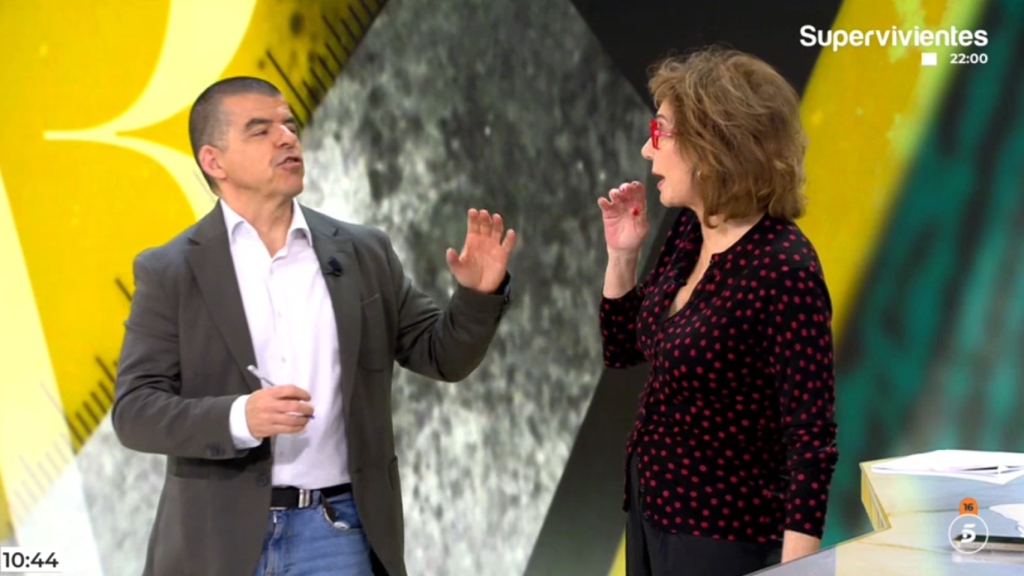 Manu Marlasca y Ana Rosa Quintana, este jueves en 'El programa de Ana Rosa'.