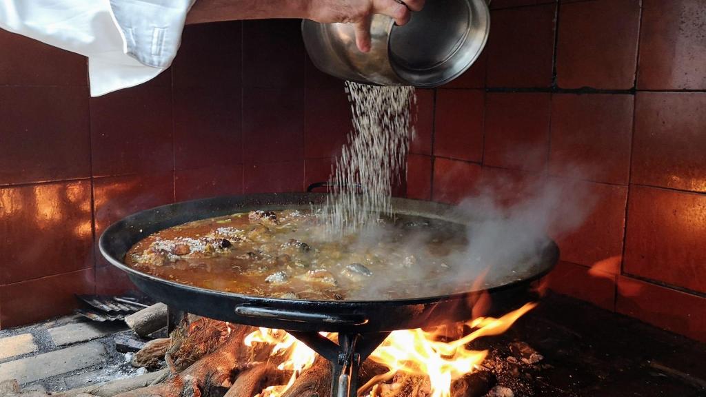 Paella de Restaurante Rioja.
