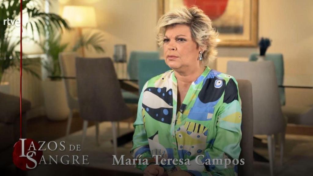 Terelu, en el programa 'Lazos de sangre', de TVE.