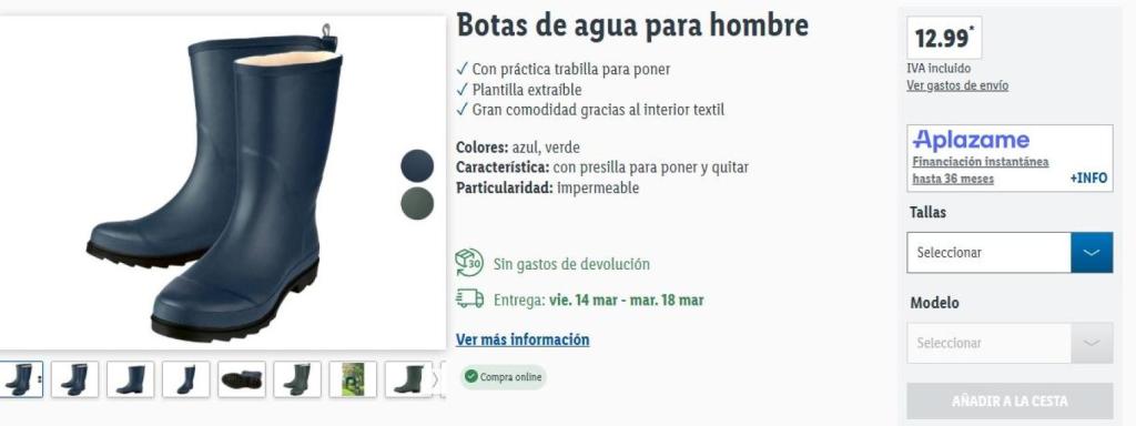 Botas de Lidl. Ref: 466247