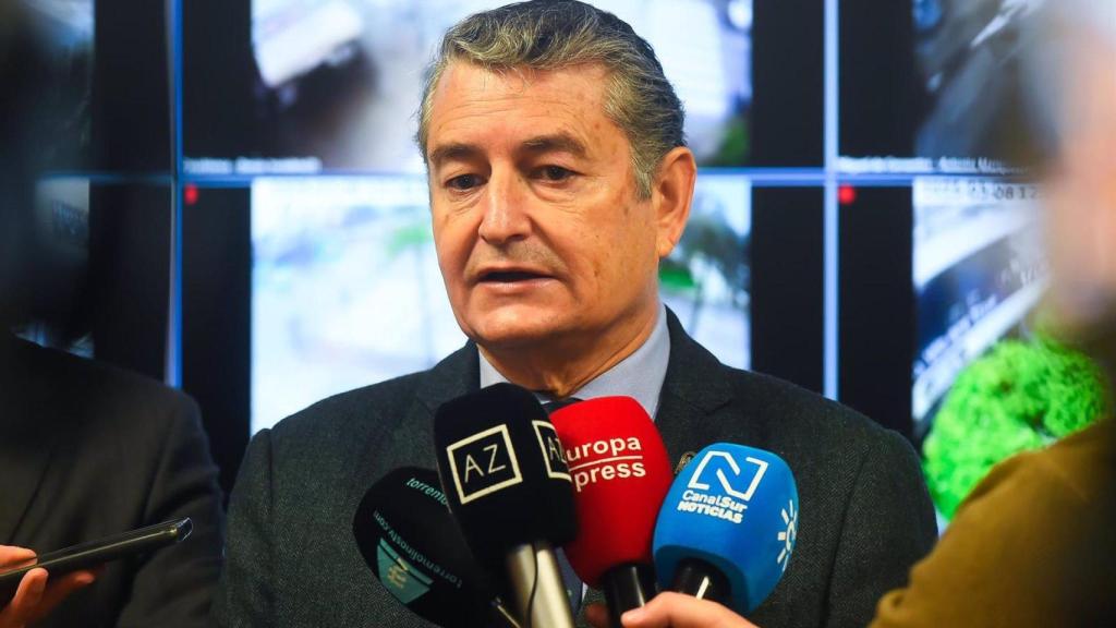 Una imagen de Sanz esta mañana.