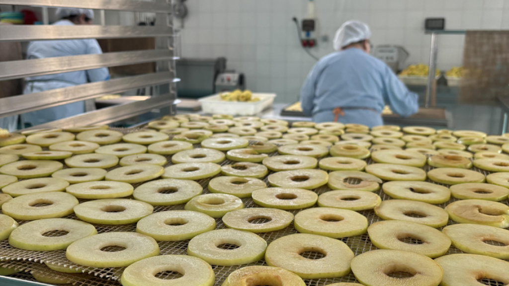 El proceso manual de deshidratado.