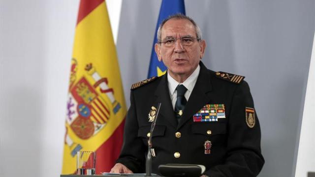 José Ángel González, durante una rueda de prensa en Moncloa.