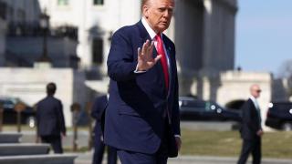 Donald Trump este jueves en el Capitolio.